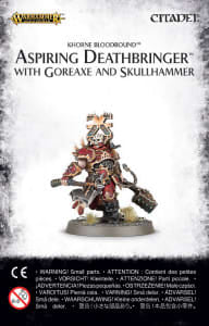 Khorne Bloodbound: Aspiring Deathbringer with Goreaxe and Skullhammer