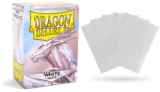 Dragon Shield Sleeves: White Matte
