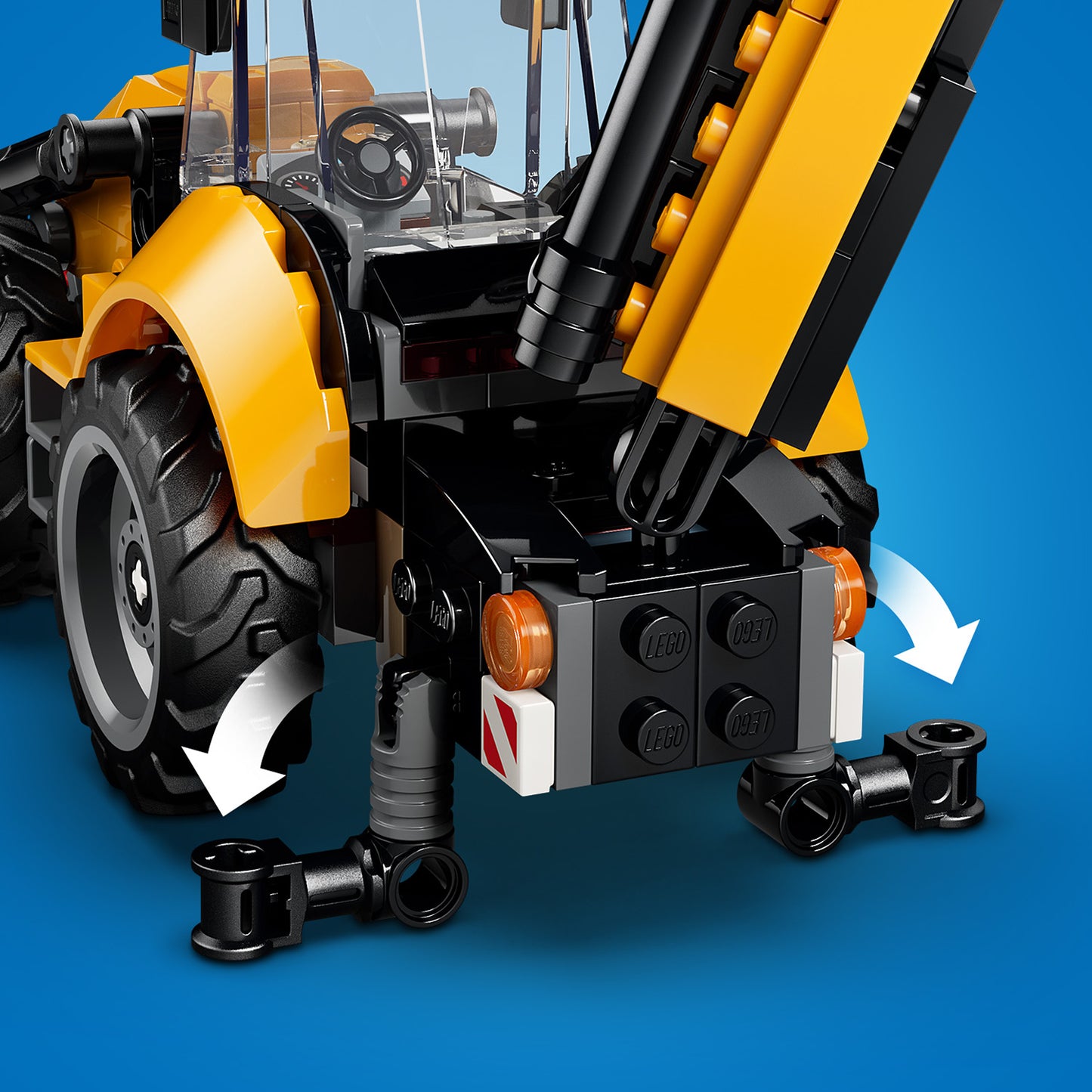 LEGO City Gele graaflaadmachine - Bouwpakket voor Kinderen met Tractor en 2 Minifiguren, Werkende voorlader en Graafarm - Cadeau voor Jongens en Meisjes Vanaf 7 Jaar - 60480
