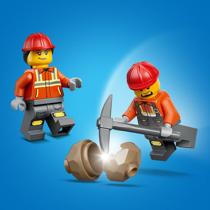 LEGO City Gele graaflaadmachine - Bouwpakket voor Kinderen met Tractor en 2 Minifiguren, Werkende voorlader en Graafarm - Cadeau voor Jongens en Meisjes Vanaf 7 Jaar - 60480