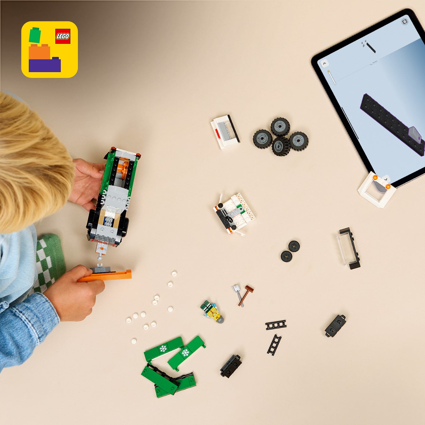 LEGO® City Sneeuwploeg Speelgoedtruck - Bouwset van Modeltruck met Minifiguur van Chauffeur - 60490