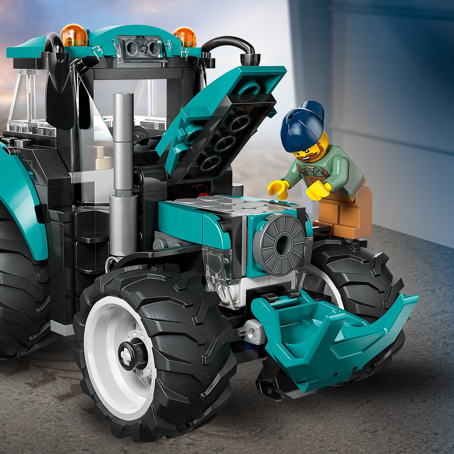 LEGO® City Tractor - Boerderijspeelgoed met een Minifiguur van een Boer - Cadeau voor Kinderen Vanaf 6 Jaar - 60498