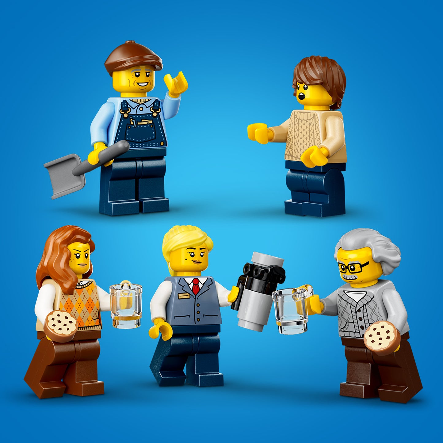 LEGO City Vintage Stoomtrein - Bouwpakket voor Kinderen met Station, Rails, Cabinebediening, Stopsein en 5 Minifiguren - Verjaardagscadeau voor Jongens en Meisjes Vanaf 7 Jaar - 60511