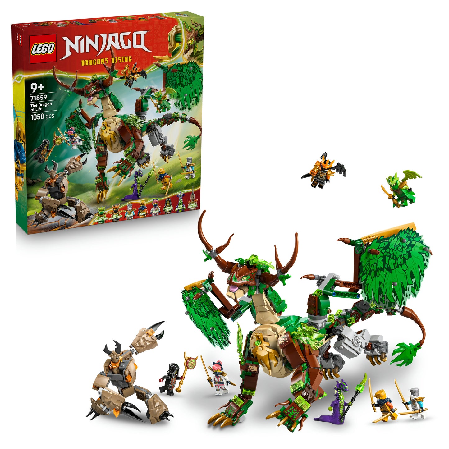LEGO® NINJAGO® De Draak van het Leven - Speelgoeddraak - Bouwset met 8 Minifiguren - 71859