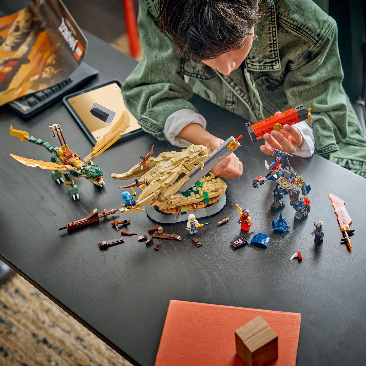 LEGO NINJAGO Strijd bij het Drakenzwaard Bouwpakket voor Kinderen Vanaf 9 Jaar met Actiefiguren met 3 Verschillende Poses - Kinderkamer Decoratie - Cadeau voor Jongens en Meisjes - 71871