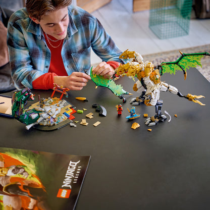 LEGO NINJAGO Ultra Drakenstrijd - Draak Speelgoed voor Kinderen Vanaf 12 Jaar - Bouwpakket met Verstelbare Drakenfiguur - Slaapkamer Decoratie - Cadeau voor Jongens, Meisjes en Tieners - 71872
