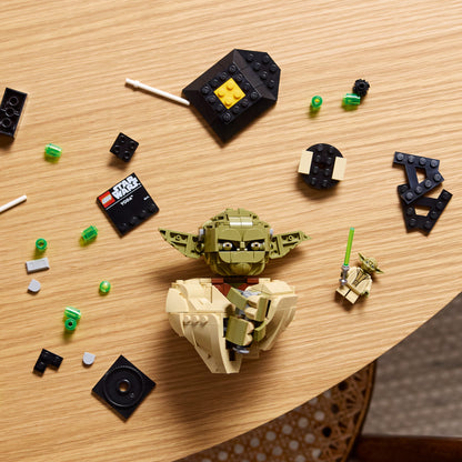 LEGO Star Wars Yoda Buste Bouwpakket voor Volwassenen - Woondecoratie en Bureau Decoratie 75438