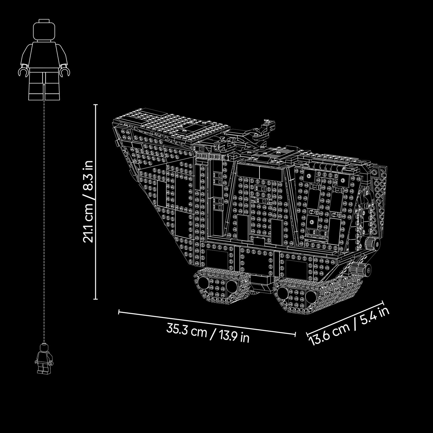 LEGO Star Wars 75453 Offworld Sandcrawler en Mudhorn - Voertuig Bouwpakket voor Kinderen en Tieners met 7 Personages Incl. Grogu - Cadeau voor Jongens, Meisjes en de Mandalorian Fans vanaf 14 Jaar