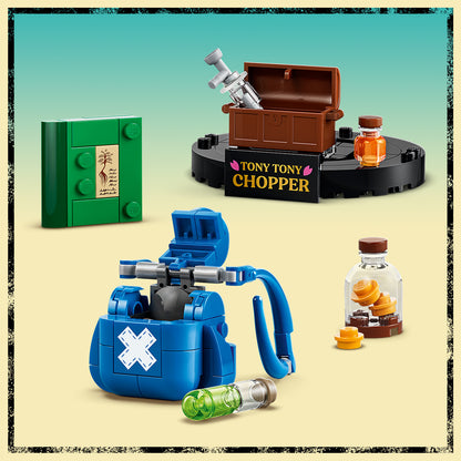 LEGO ONE PIECE Tony Tony Chopper Figuur – Verzamelbaar Speelgoed voor Kinderen met Accessoires – Schattige Kinderkamer Decoratie – Cadeau voor Jongens en Meisjes vanaf 9 Jaar en Fans – 75643