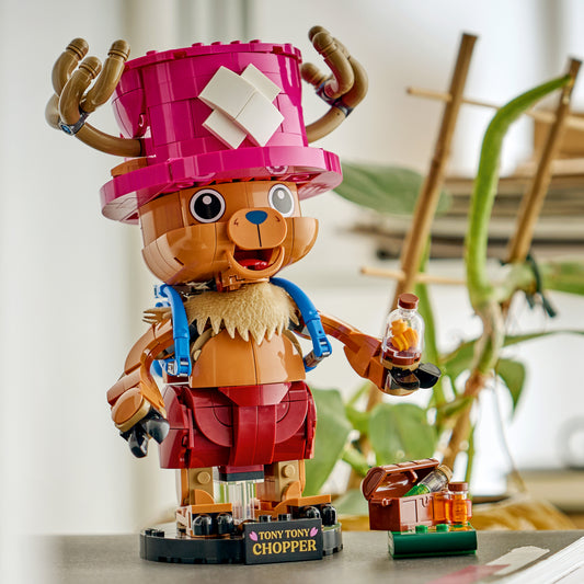 LEGO ONE PIECE Tony Tony Chopper Figuur – Verzamelbaar Speelgoed voor Kinderen met Accessoires – Schattige Kinderkamer Decoratie – Cadeau voor Jongens en Meisjes vanaf 9 Jaar en Fans – 75643