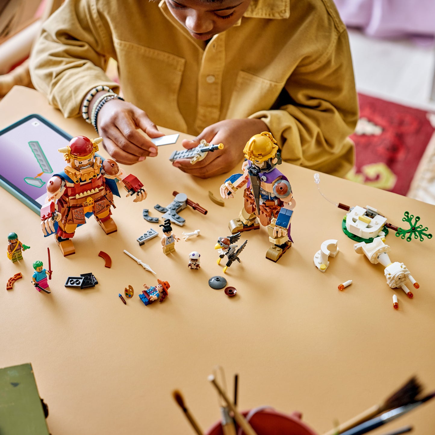 LEGO ONE PIECE Dorry vs. Brogy – Reuzen van Kleine Gaarde – Interactief Speelgoed voor Kinderen met 2 Actiefiguren en 5 Minifiguren – Cadeau voor Jongens en Meisjes vanaf 9 Jaar en Fans – 75644