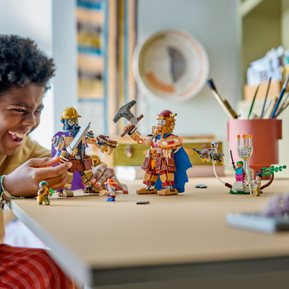 LEGO ONE PIECE Dorry vs. Brogy – Reuzen van Kleine Gaarde – Interactief Speelgoed voor Kinderen met 2 Actiefiguren en 5 Minifiguren – Cadeau voor Jongens en Meisjes vanaf 9 Jaar en Fans – 75644