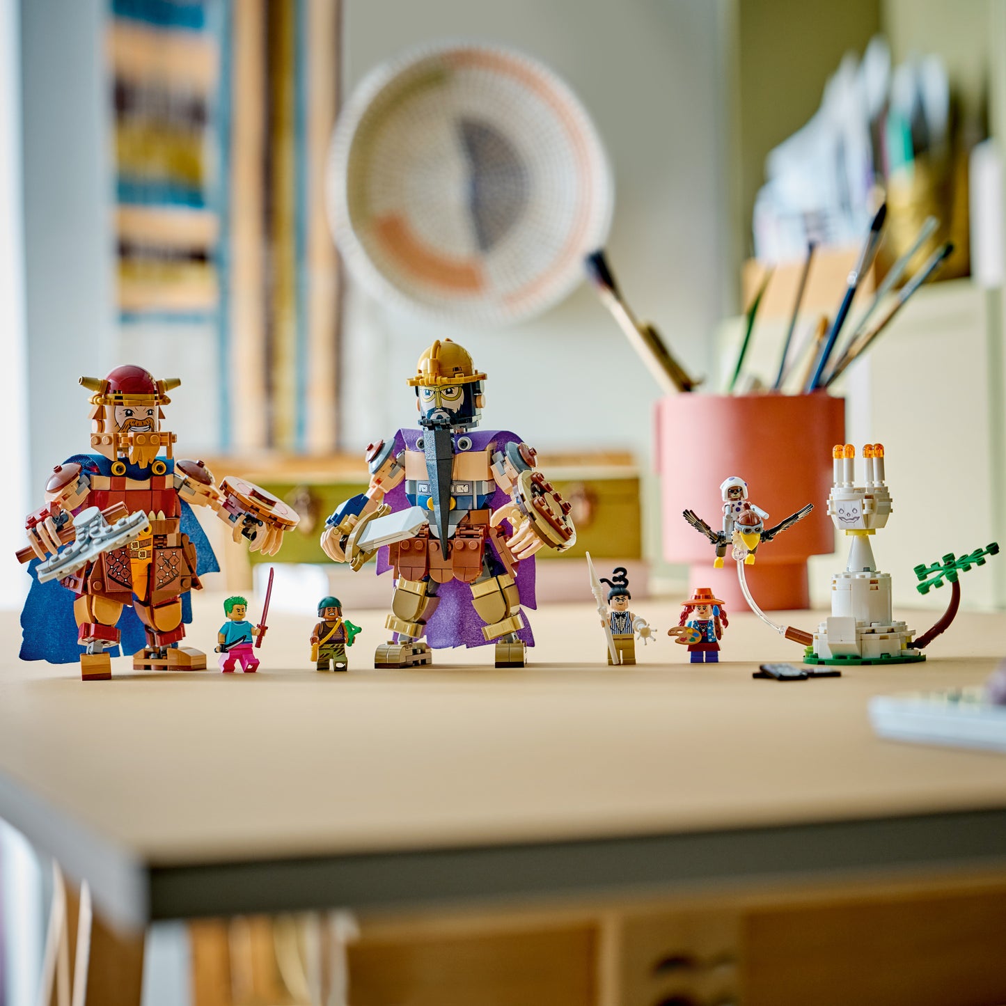 LEGO ONE PIECE Dorry vs. Brogy – Reuzen van Kleine Gaarde – Interactief Speelgoed voor Kinderen met 2 Actiefiguren en 5 Minifiguren – Cadeau voor Jongens en Meisjes vanaf 9 Jaar en Fans – 75644