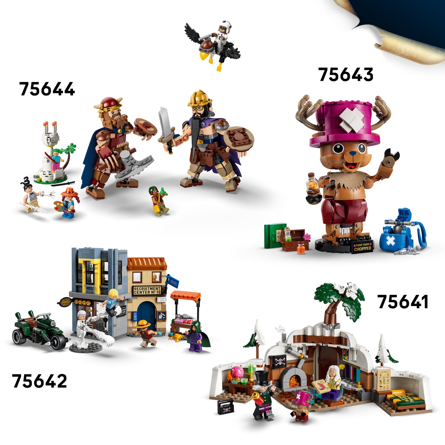 LEGO ONE PIECE Het Slagschip van Garp – Boot Bouwpakket met 8 Minifiguren Incl. Zoro, Usopp en Nami – Kinderkamer Decoratie – Cadeau voor Jongens en Meisjes vanaf 9 Jaar en Fans – 75646