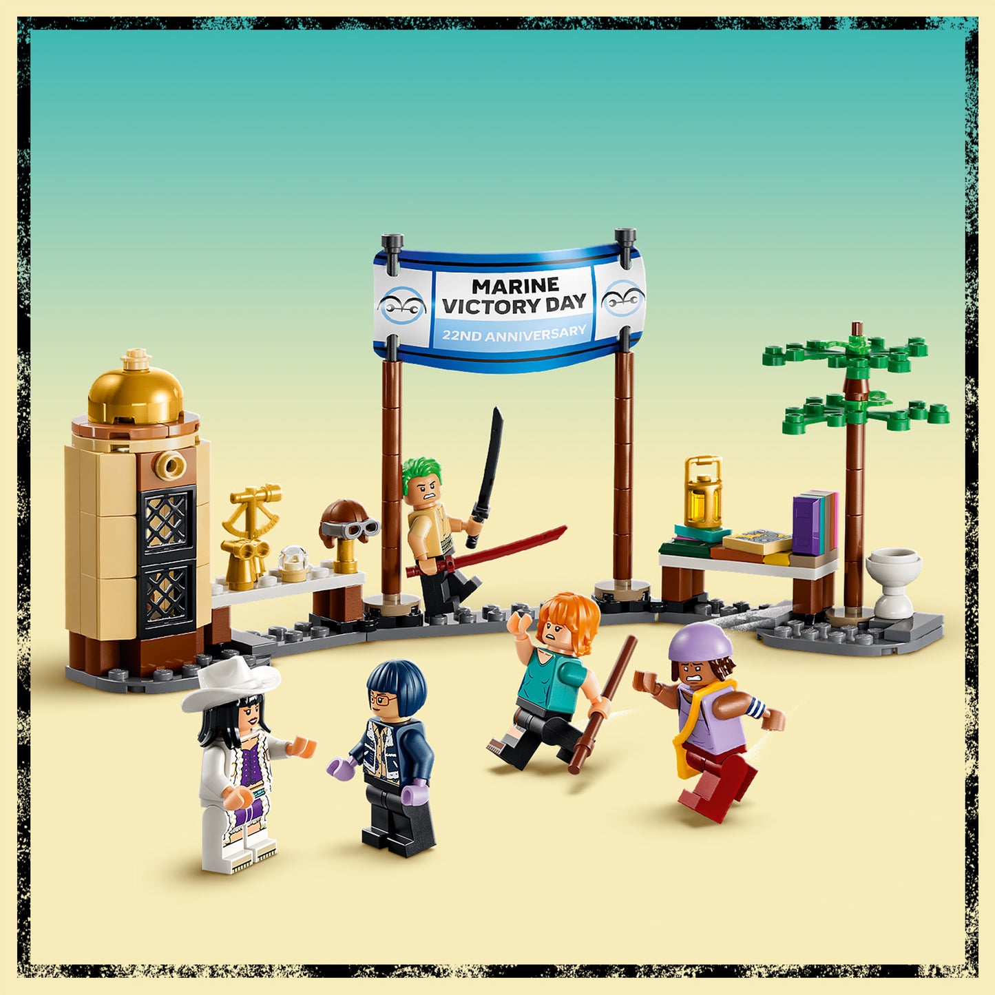 LEGO ONE PIECE Het Slagschip van Garp – Boot Bouwpakket met 8 Minifiguren Incl. Zoro, Usopp en Nami – Kinderkamer Decoratie – Cadeau voor Jongens en Meisjes vanaf 9 Jaar en Fans – 75646