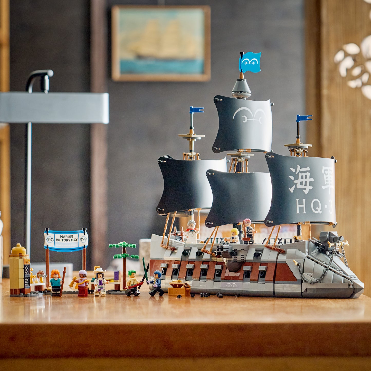 LEGO ONE PIECE Het Slagschip van Garp – Boot Bouwpakket met 8 Minifiguren Incl. Zoro, Usopp en Nami – Kinderkamer Decoratie – Cadeau voor Jongens en Meisjes vanaf 9 Jaar en Fans – 75646