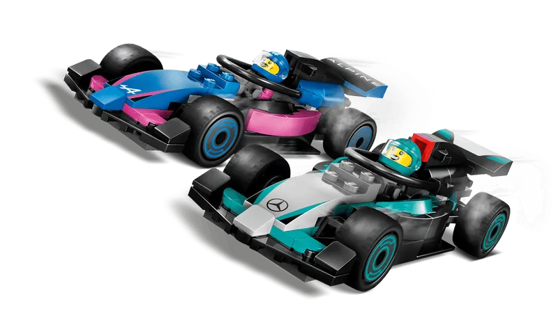 LEGO Pit Box with Mercedes AMG and Alpine F1 Cars 60444 City (Delivery: January 1, 2025)