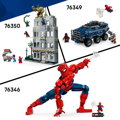 LEGO | Marvel Spider-Man Heldenfiguur - Superheld Speelgoed Incl. Actiefiguur met Verzamelbare Minifiguur - Slaapkamer Decoratie - Cadeau voor Jongens, Tieners en Fans Vanaf 12 Jaar - 76346