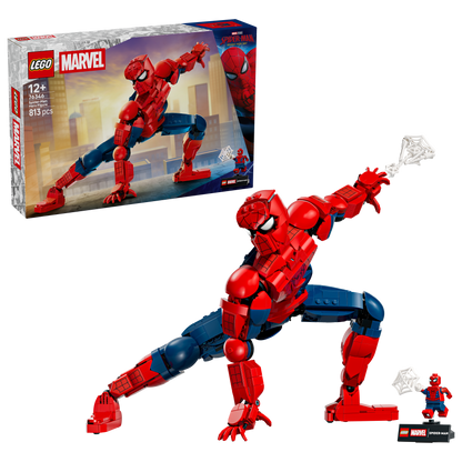 LEGO | Marvel Spider-Man Heldenfiguur - Superheld Speelgoed Incl. Actiefiguur met Verzamelbare Minifiguur - Slaapkamer Decoratie - Cadeau voor Jongens, Tieners en Fans Vanaf 12 Jaar - 76346