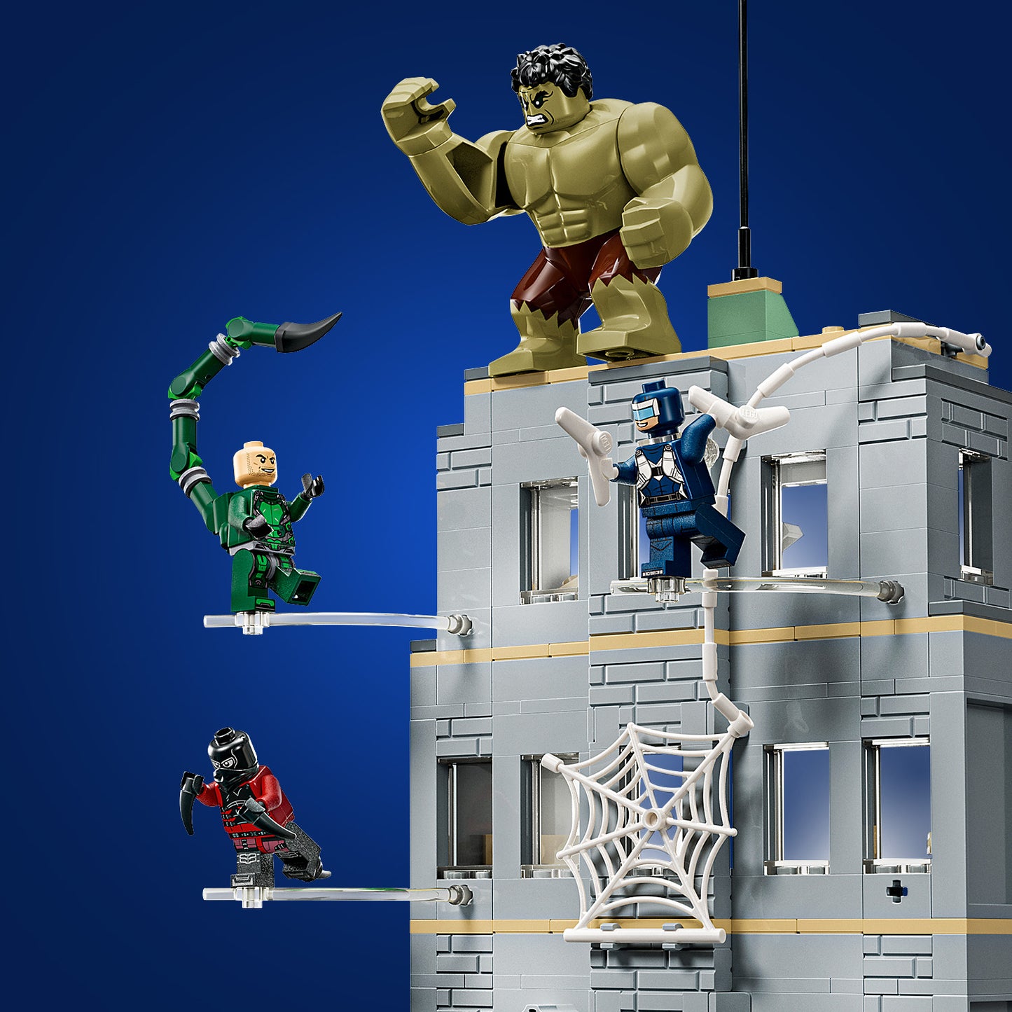 LEGO | Marvel Spider-Man vs. Hulk Ultieme Confrontatie - Superheld Speelgoed voor Kinderen met Kantoor van 4 Verdiepingen, Actiefiguur en 5 Minifiguren - Cadeau voor Jongens Vanaf 8 Jaar - 76350
