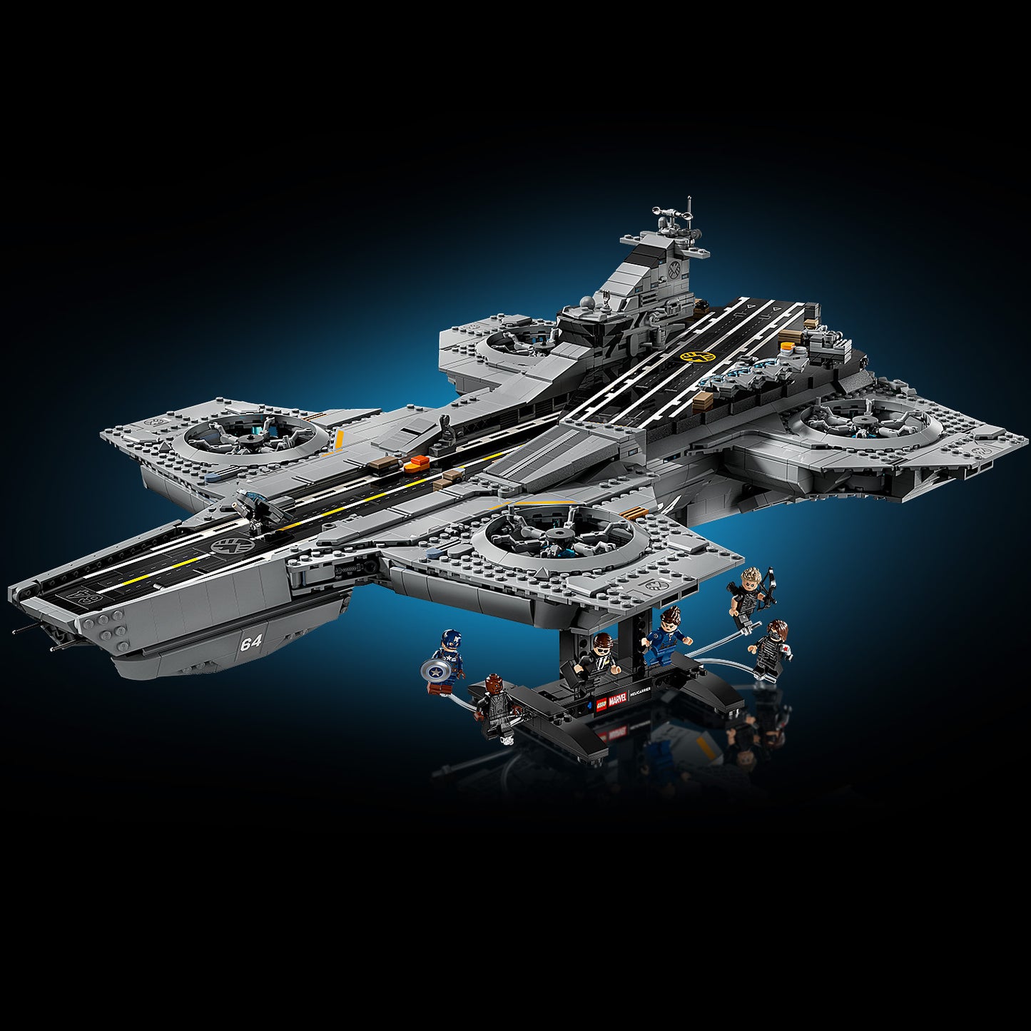 LEGO ǀ Marvel S.H.I.E.L.D. Helicarrier - Bouwpakket voor Volwassenen met 6 Minifiguren incl. Captain America & Nick Fury - Woondecoratie – Avengers Cadeau voor Mannen en Vrouwen 76354