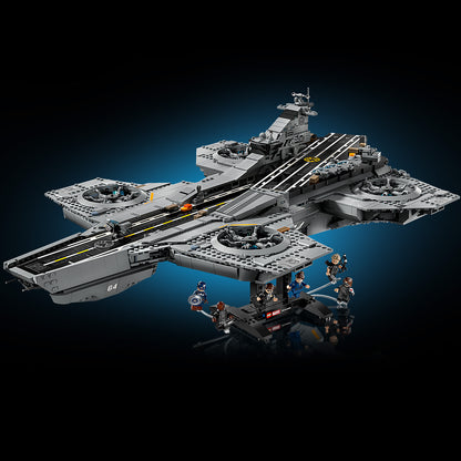 LEGO ǀ Marvel S.H.I.E.L.D. Helicarrier - Bouwpakket voor Volwassenen met 6 Minifiguren incl. Captain America & Nick Fury - Woondecoratie – Avengers Cadeau voor Mannen en Vrouwen 76354