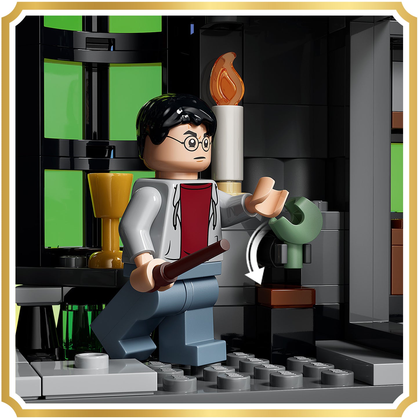 LEGO Harry Potter Verdonkeremaansteeg Tovenaarswinkels Speelgoed - Speelgoedwinkel Bouwpakket met 8 Minifiguren en Patronus - Kinderkamer Decoratie - Cadeau voor Meisjes en Jongens Vanaf 8 Jaar 76471