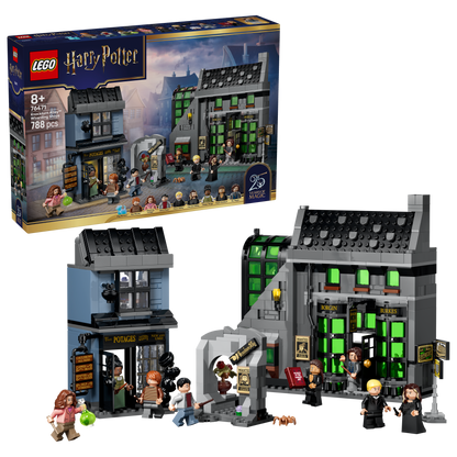 LEGO Harry Potter Verdonkeremaansteeg Tovenaarswinkels Speelgoed - Speelgoedwinkel Bouwpakket met 8 Minifiguren en Patronus - Kinderkamer Decoratie - Cadeau voor Meisjes en Jongens Vanaf 8 Jaar 76471