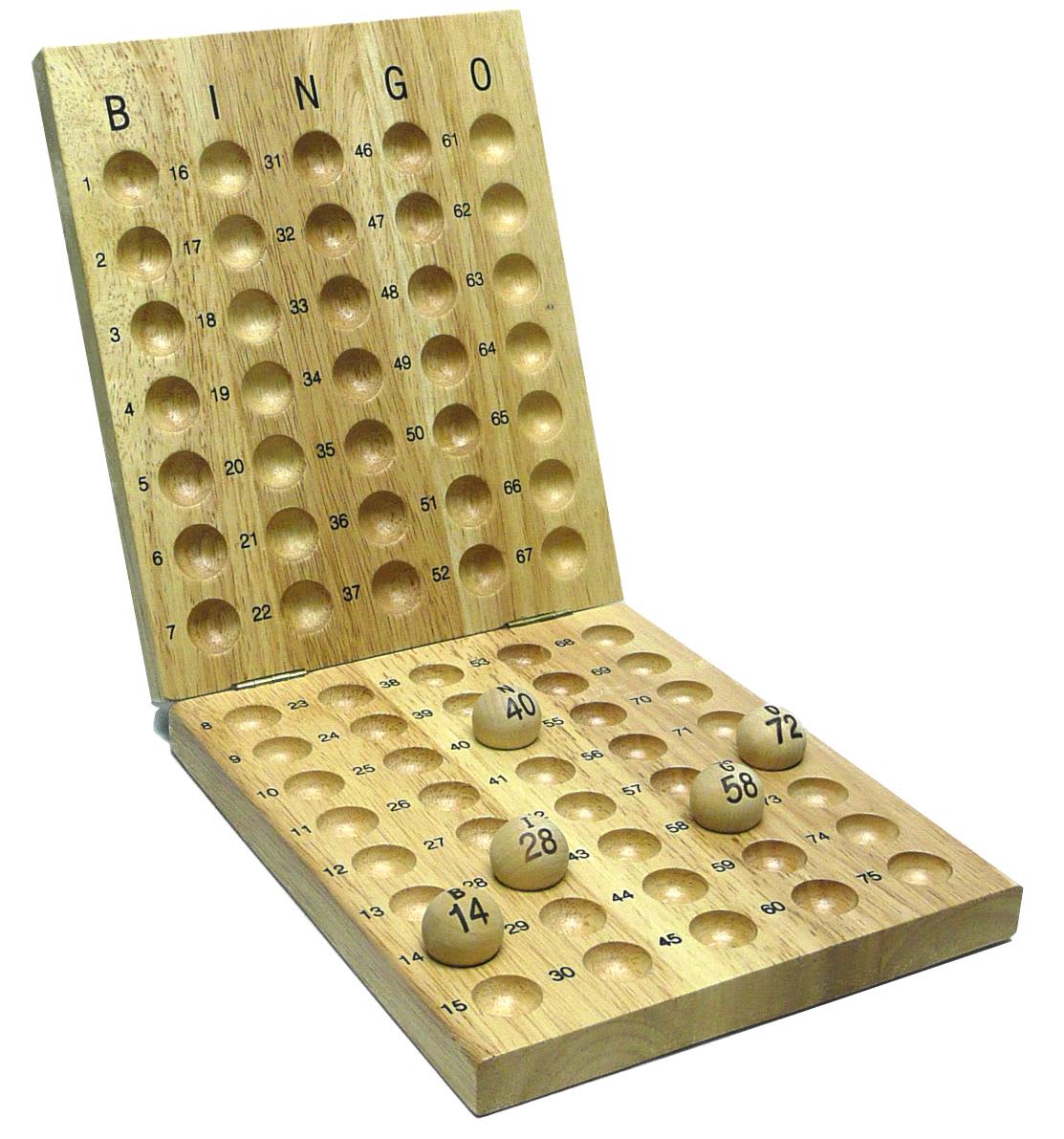 Bingo Controlebord Hout 75 Bal