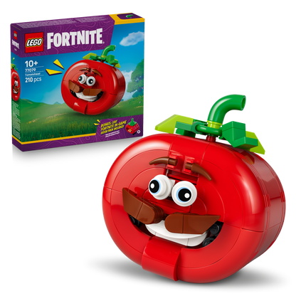 LEGO Fortnite Tomatohead Bouwpakket voor Kinderen met - Kinderkamer Decoratie - Model met Mini-Pizzarestaurant - Cadeau voor Jongens, Meisjes en Gamers vanaf 10 Jaar 77079