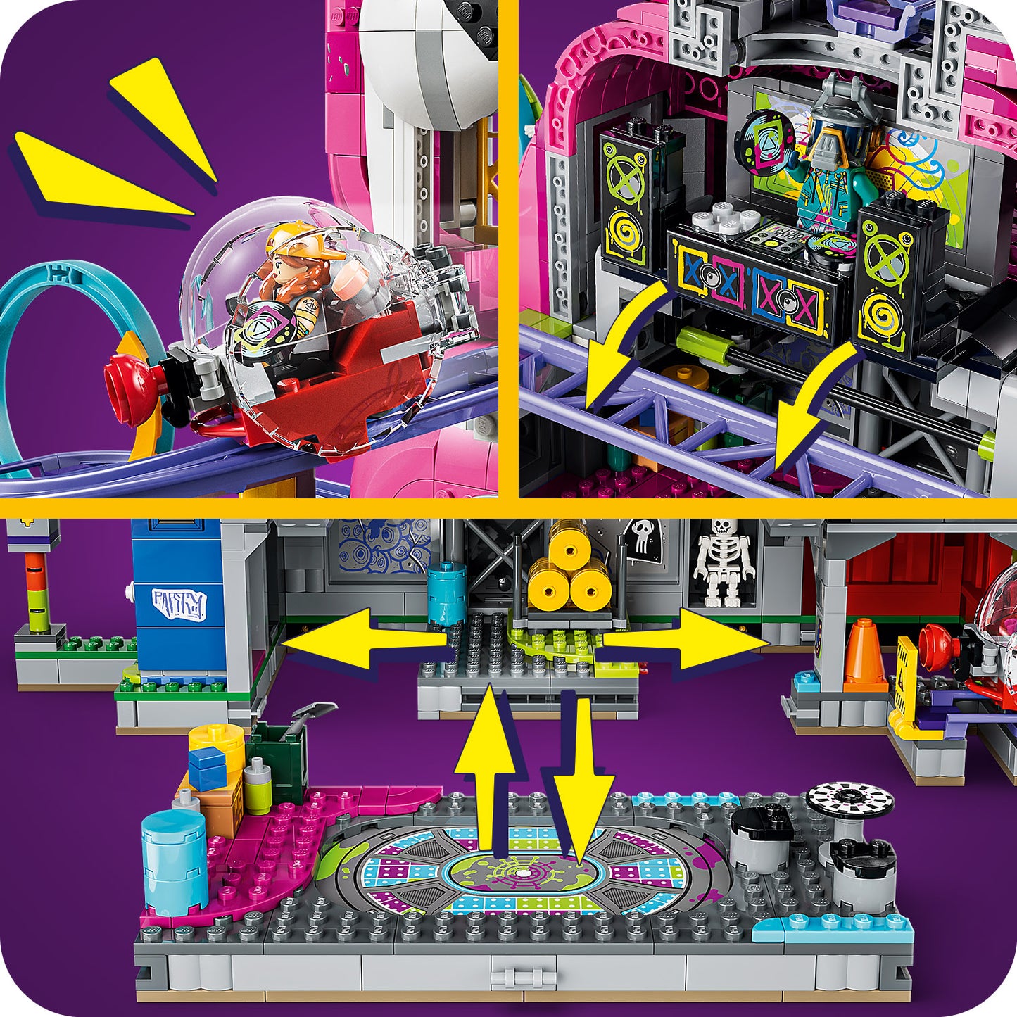 LEGO Fortnite Rave Cave - Bouwpakket voor Kinderen met Interactief Attractiemodel en 6 Minifiguren - Kinderkamer Decoratie - Cadeau voor Jongens, Meisjes en Gamers vanaf 12 Jaar - 77082
