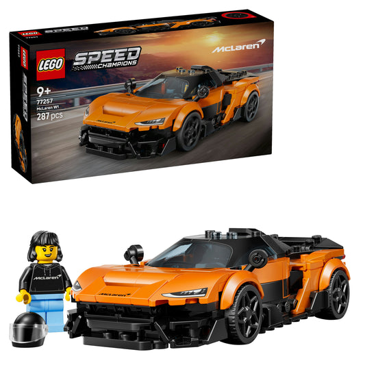 LEGO® Speed Champions McLaren W1 – De Echte Supercar met 1 Minifiguur - Raceauto - 77257