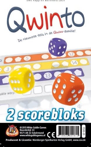 Qwinto scorebloks - Uitbreiding