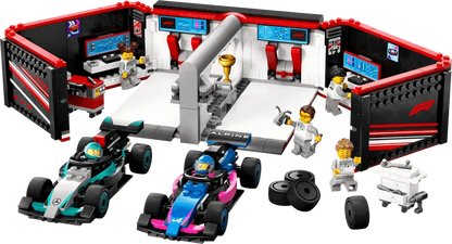 LEGO Pit Box with Mercedes AMG and Alpine F1 Cars 60444 City (Delivery: January 1, 2025)