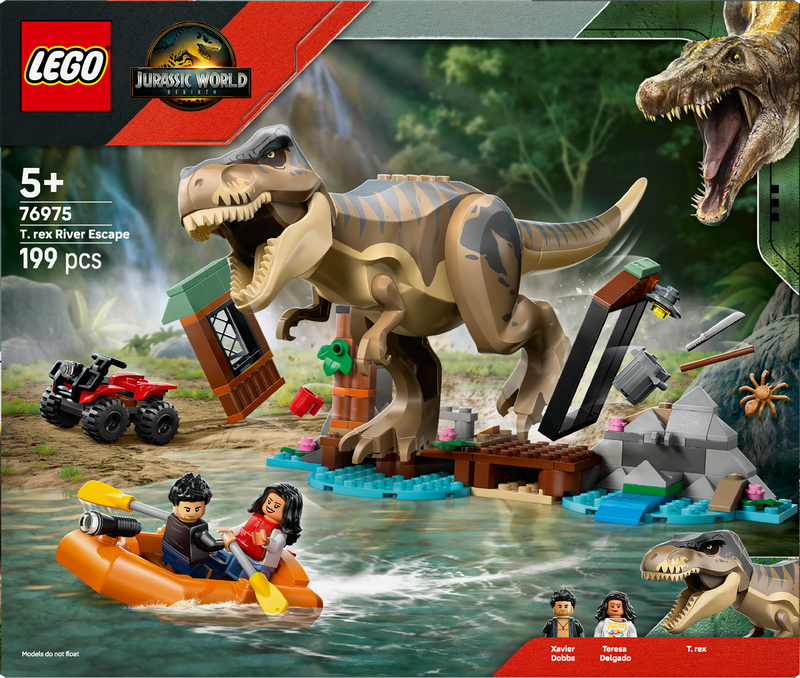 LEGO T. rex river escape 76975 Jurassic World