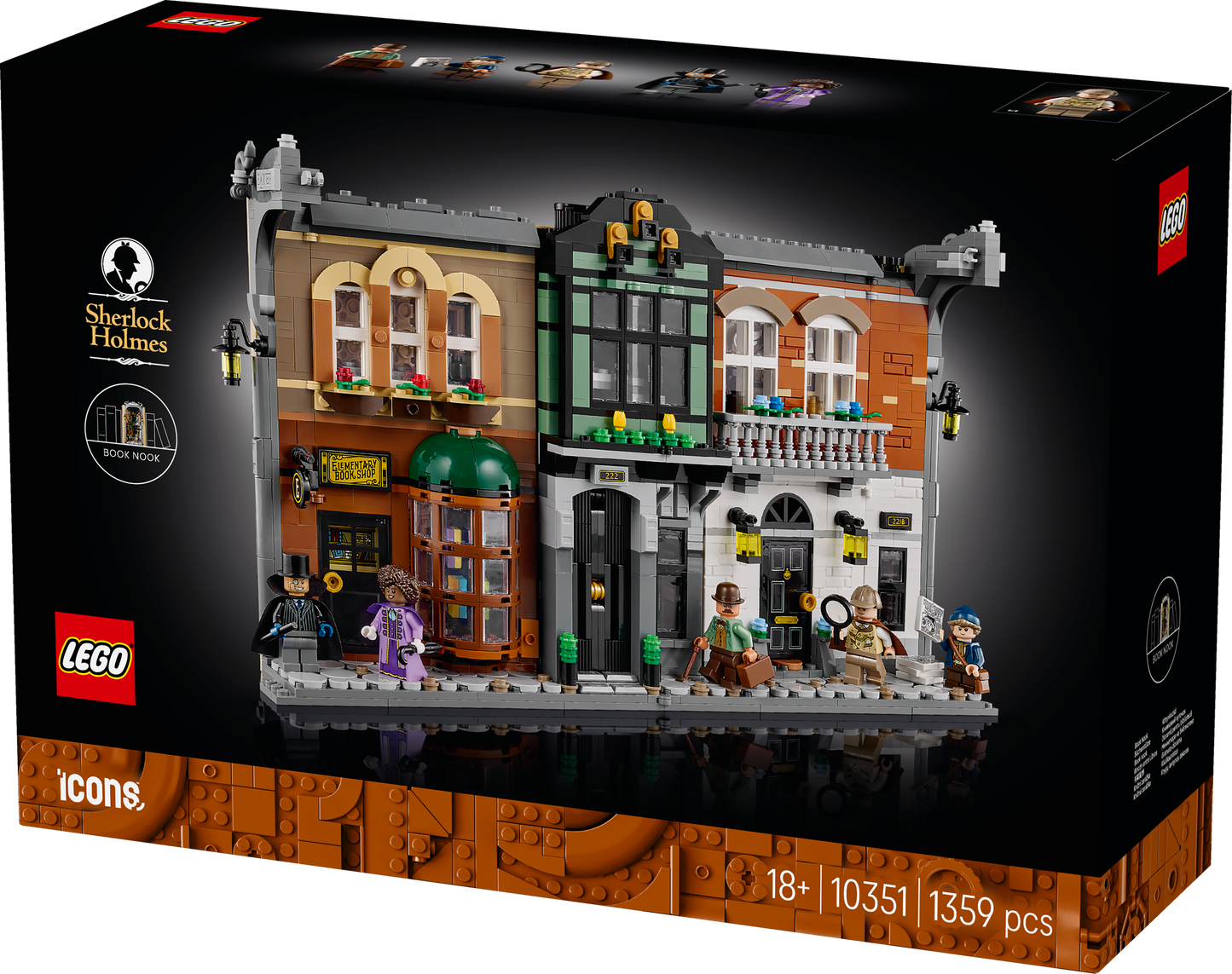 LEGO Sherlock Holmes Boekensteun 10351 Icons (Pre-Order: juni)