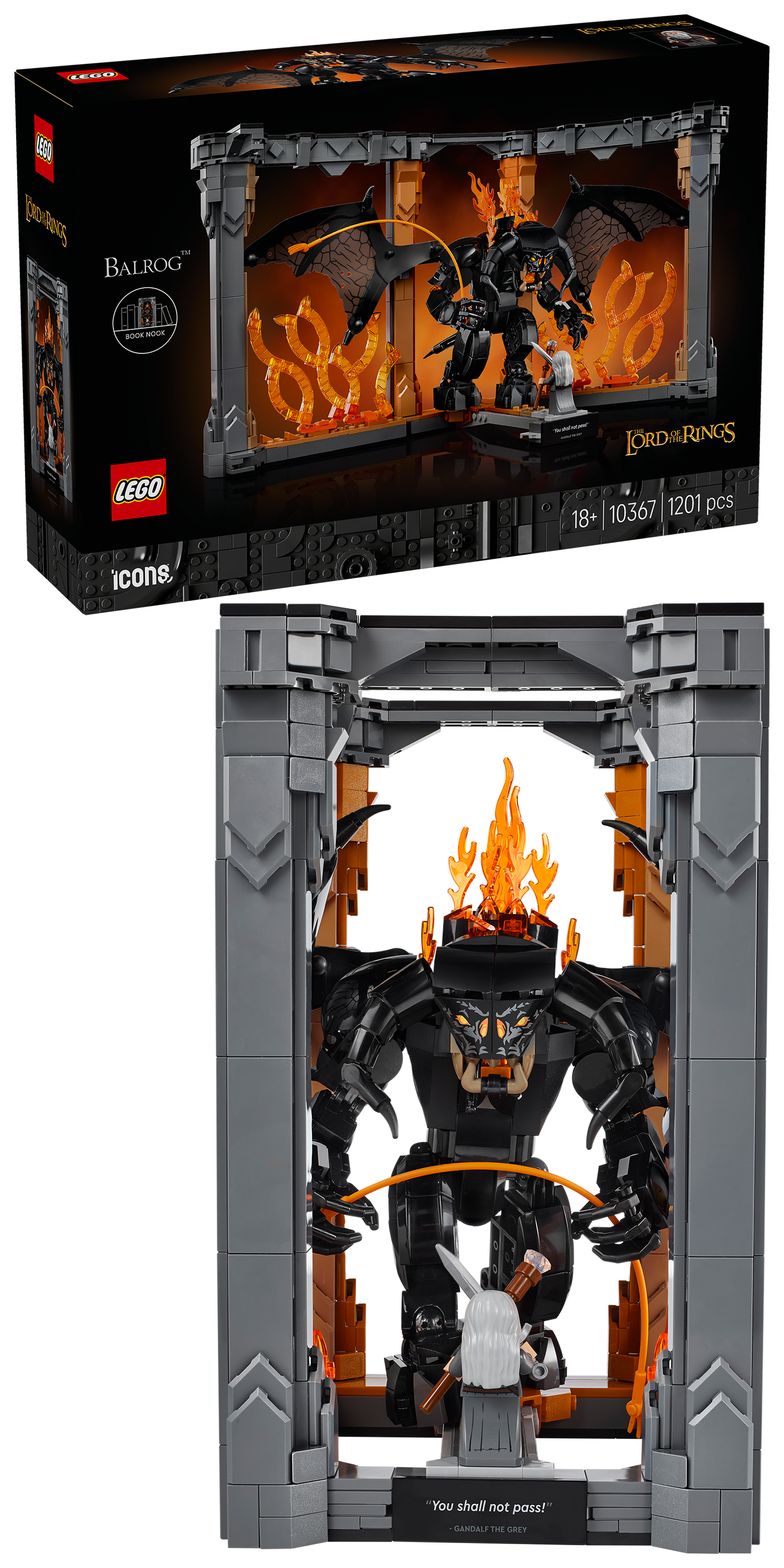 LEGO  Boekensteun: The Lord of the Rings – Balrog™ 10367 Lord of the Rings