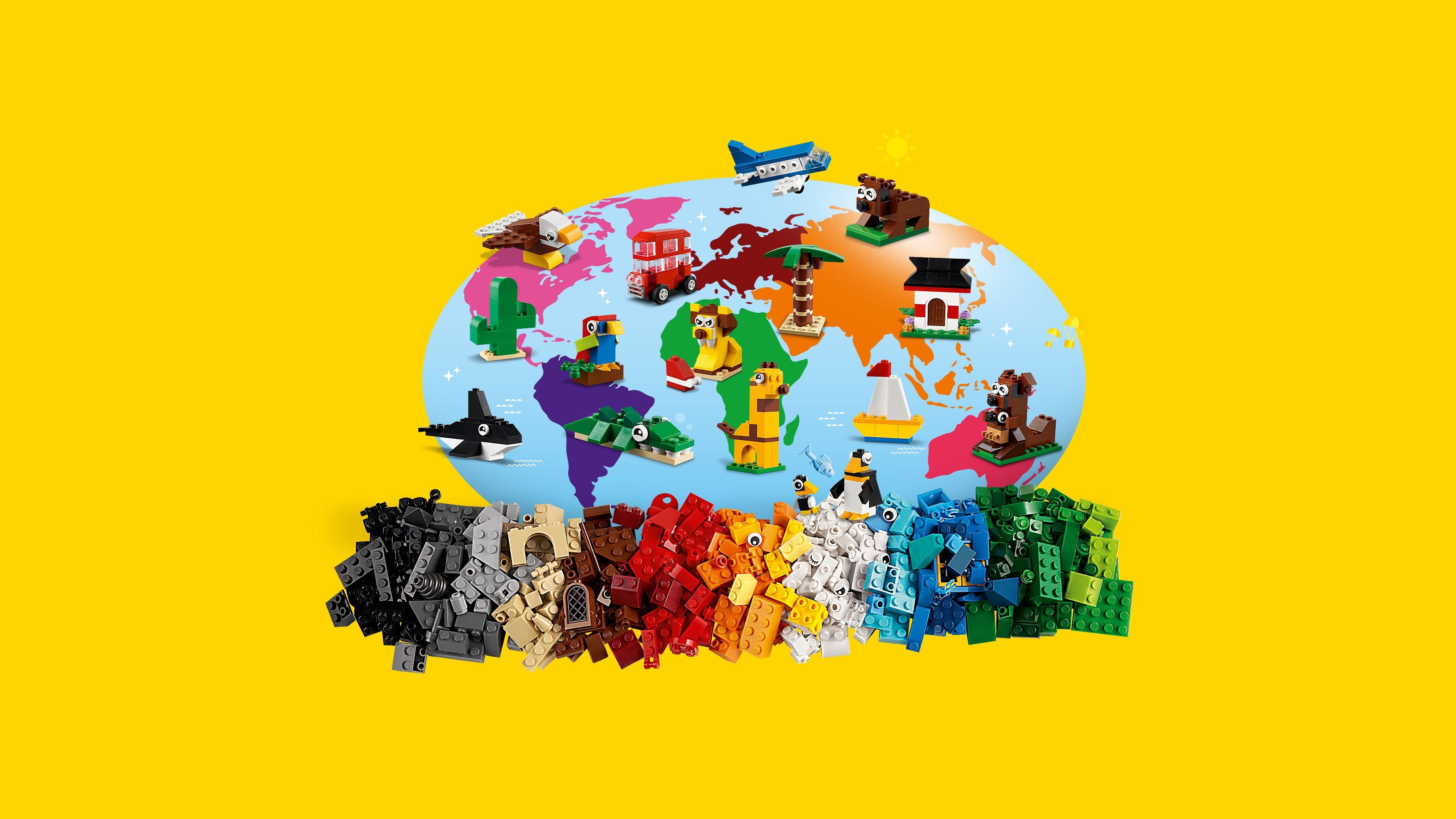 Video laden: LEGO 11015 Losse stenen met als thema "rond de wereld"