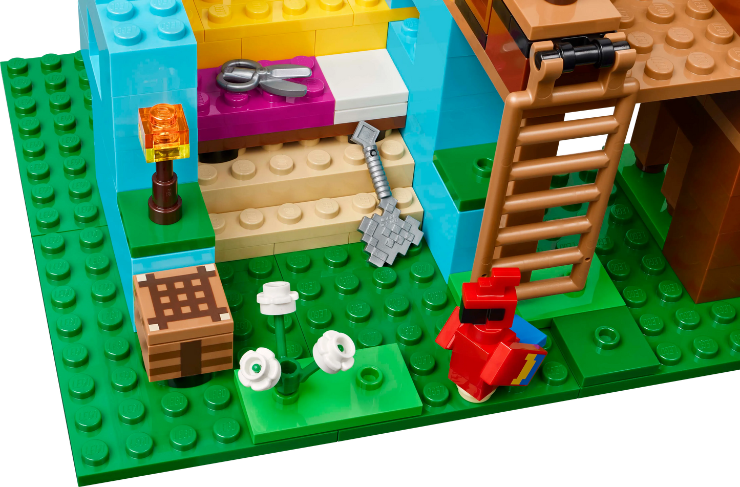 LEGO Die Papageienhäuser 21282 Minecraft