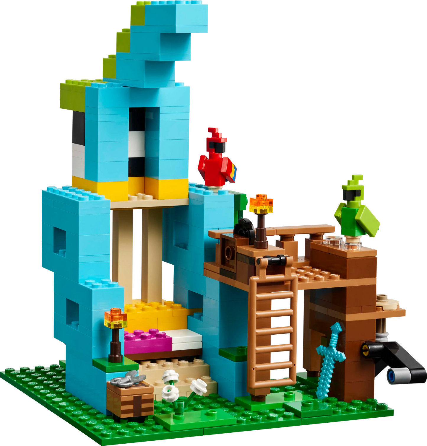 LEGO Die Papageienhäuser 21282 Minecraft
