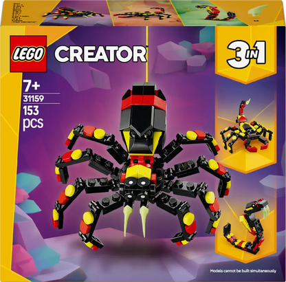LEGO Wild Animals: Thrilling Spider 31159 Creator 3-in-1 (Pre-Order: January 1)