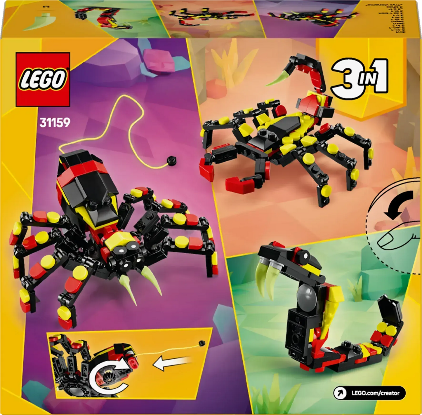 LEGO Wild Animals: Thrilling Spider 31159 Creator 3-in-1 (Pre-Order: January 1)