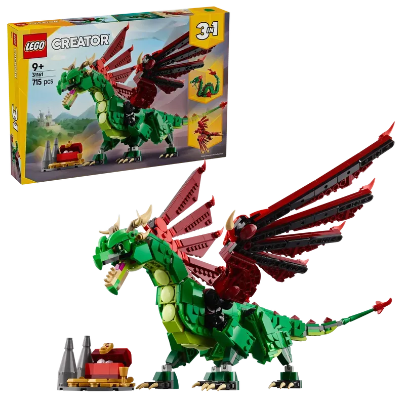 LEGO Medieval Dragon 31161 Creator 3-in-1 (Pre-Order: January 2025)