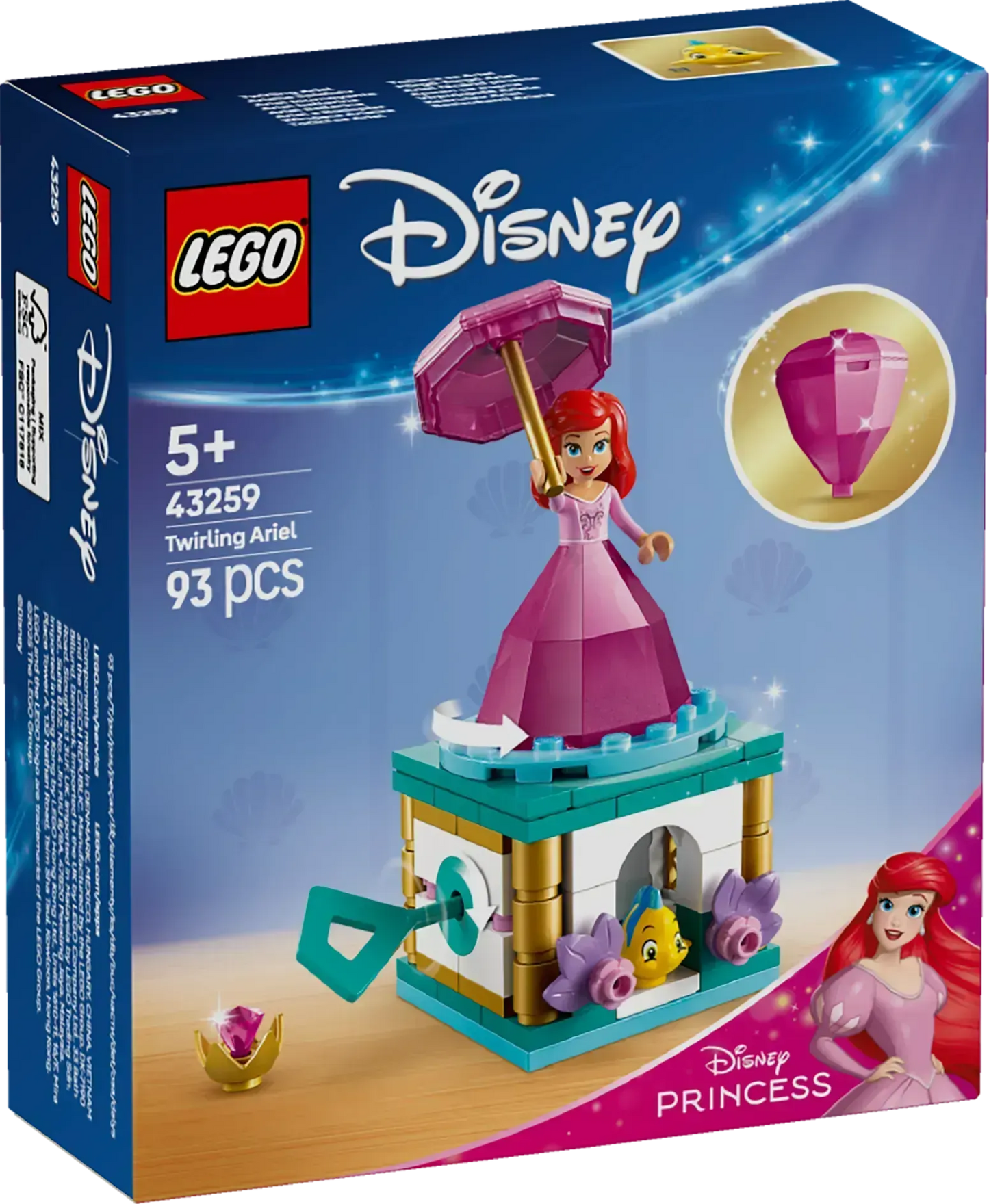 LEGO Kreiselnde Arielle 43259 Disney