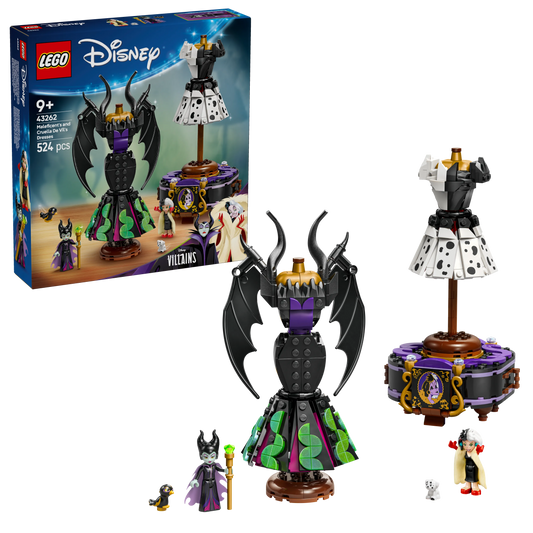 LEGO The Dresses of Maleficent and Cruella De Ville 43262 Disney (Pre-Order: March 2025)
