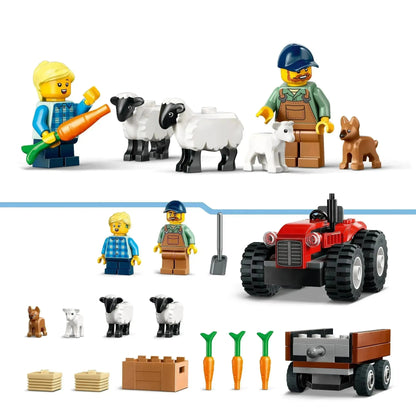 LEGO Red Tractor with Trailer and Sheep 60461 (Pre-Order: January 2025)