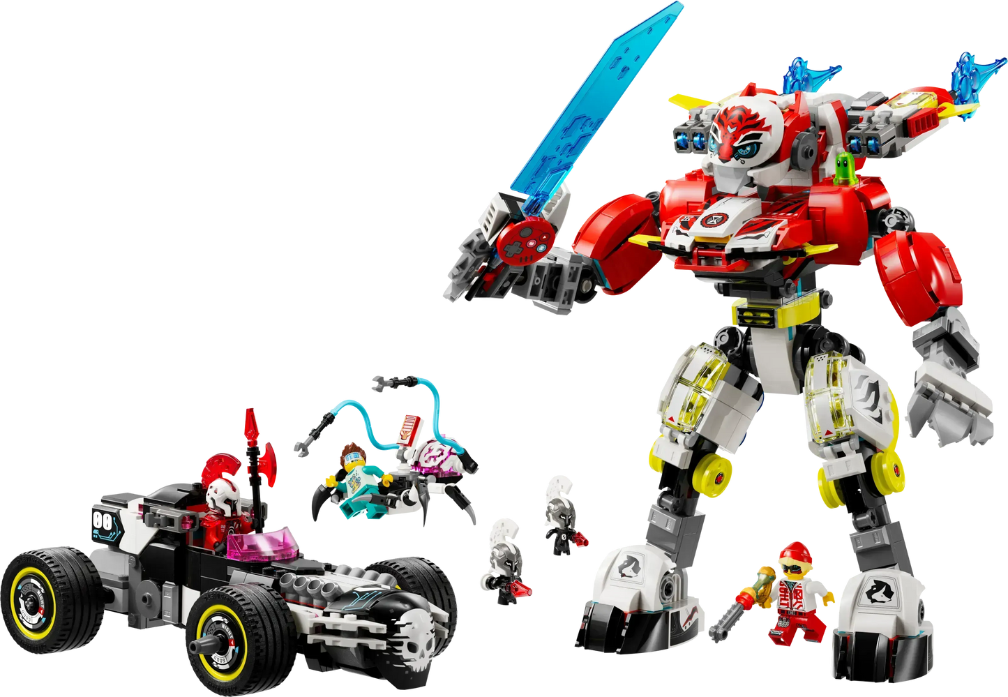 LEGO Coopers Tiger Mech &amp; Zero's HotRod 71497 Dreamzzz (Pre-Order: January 2025)