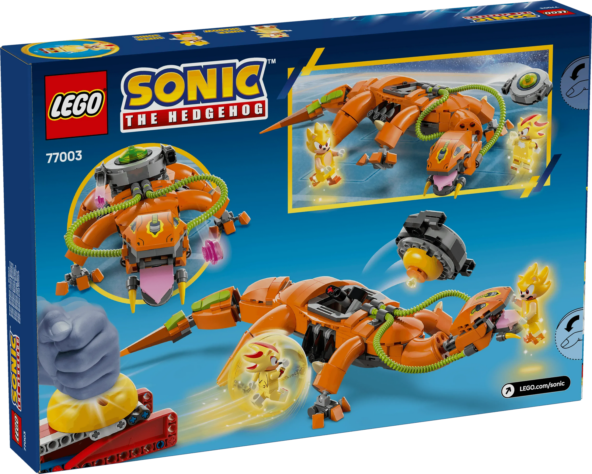 LEGO 77003 The Super Shadow vs. Biolizard; Building entertainment toy with Super Sonic and Super Shadow