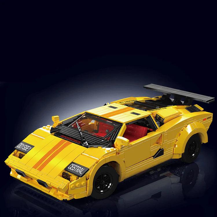 Afstandbediende klassieke "stier" 1383 delig geel (lijkend op Lamborghini Countach) BLOCKZONE @ 2TTOYS BLOCKZONE €. 129.99