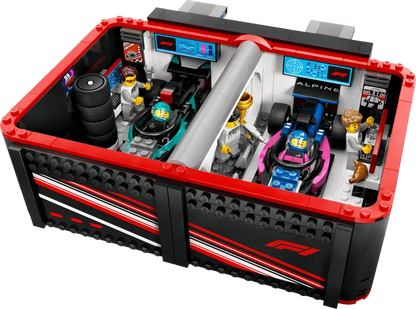 LEGO Pit Box with Mercedes AMG and Alpine F1 Cars 60444 City (Delivery: January 1, 2025)